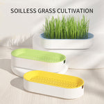 Load image into Gallery viewer, Hydroponic Cat Grass Box Plastic Tray Cat Grass Growing Kit Cat Grass Planter Hydroponic Cat Grass Box Cat Grass Sprouter Tray Interactive Cat Toy Window Planter Soilless For Pet Cat Plastic Plant Pot
