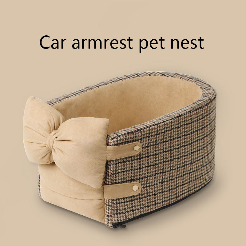 Car central control front seat device pet bed