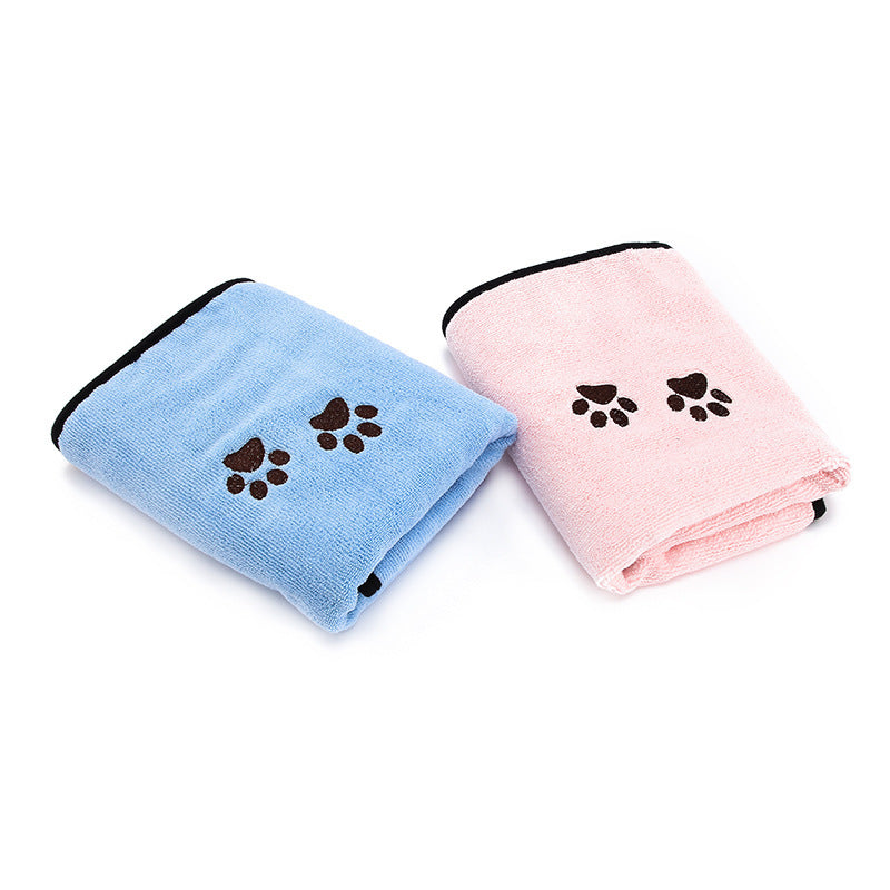 Dog scrubbing, quick drying, absorbent cleaning cloth