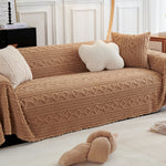 Load image into Gallery viewer, Winter Plush Anti-cat Scratch Sofa Cover Cloth
