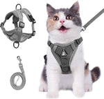 Load image into Gallery viewer, Summer Cat Chest Harness And Leash, Anti-Escape Adjustable Soft Mesh Cat Leash And Chest Harness Set For All Types Of Cats Cat Vests
