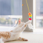 Load image into Gallery viewer, Cat Toys Simulated Cute Toys Funny Self-hey Interactive Toy Rope Grabbing Mouse Telescopic Hanging Cat Pet Supplies
