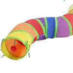 Load image into Gallery viewer, Rainbow S-shaped Cat Tunnel Self-hey Educational Cat Toy Collapsible Cat Tunnel
