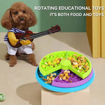 Load image into Gallery viewer, Slow Food Bowl Anti Choking Cat Bowl Dog Basin Puzzle Feeder Healthy Pet Rotating Game Board Pet Products

