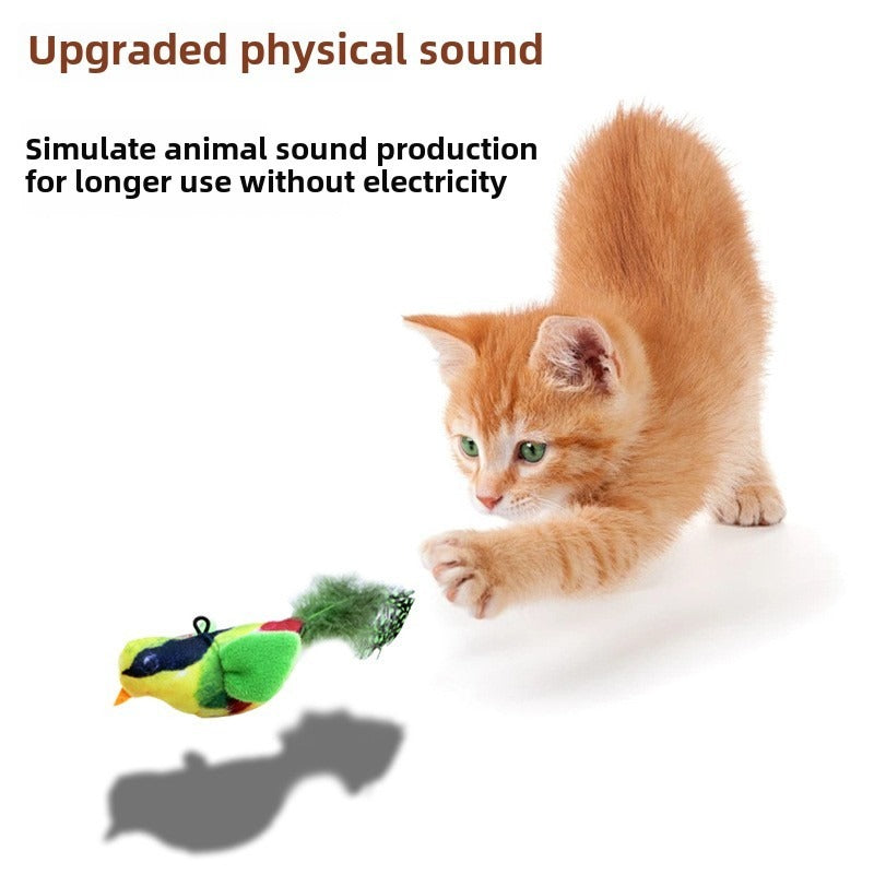 Pet sound bird toy, universal for pets of all ages, safe material, durable and anti bite, alleviate pet anxiety