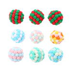 Load image into Gallery viewer, Cat Toy Colorful Plush Ball, Sounding Multi-color Rainbow Ball
