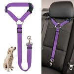 Load image into Gallery viewer, Solid Two-in-one Pet Car Seat Belt Lead Leash BackSeat Safety Belt Adjustable Harness For Kitten Dogs Collar Pet Accessories
