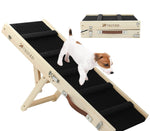 Load image into Gallery viewer, Wooden Adjustable Pet Dog Ladder Foldable Portable Non-slip Ramp
