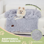 Load image into Gallery viewer, Dog Couch Bed Mat - Fluffy Plush Dog Sofa Bed With Blancket ,Pet Furniture Protector With Removable Washable Cover For Medium And Large Dogs, For Indoor, Outdoor, And Car Use
