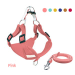 Load image into Gallery viewer, Pet Dog Harness Reflective Dog Leash Vest Type Harness Set
