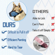 Dog Muzzle Air Mesh Breathable Muzzle For Medium Large Sized Dogs To Anti  Prevent Biting Barking Chewing Soft Basket Muzzle For German Shepherd Dog With Reflective  Adjustable Strap