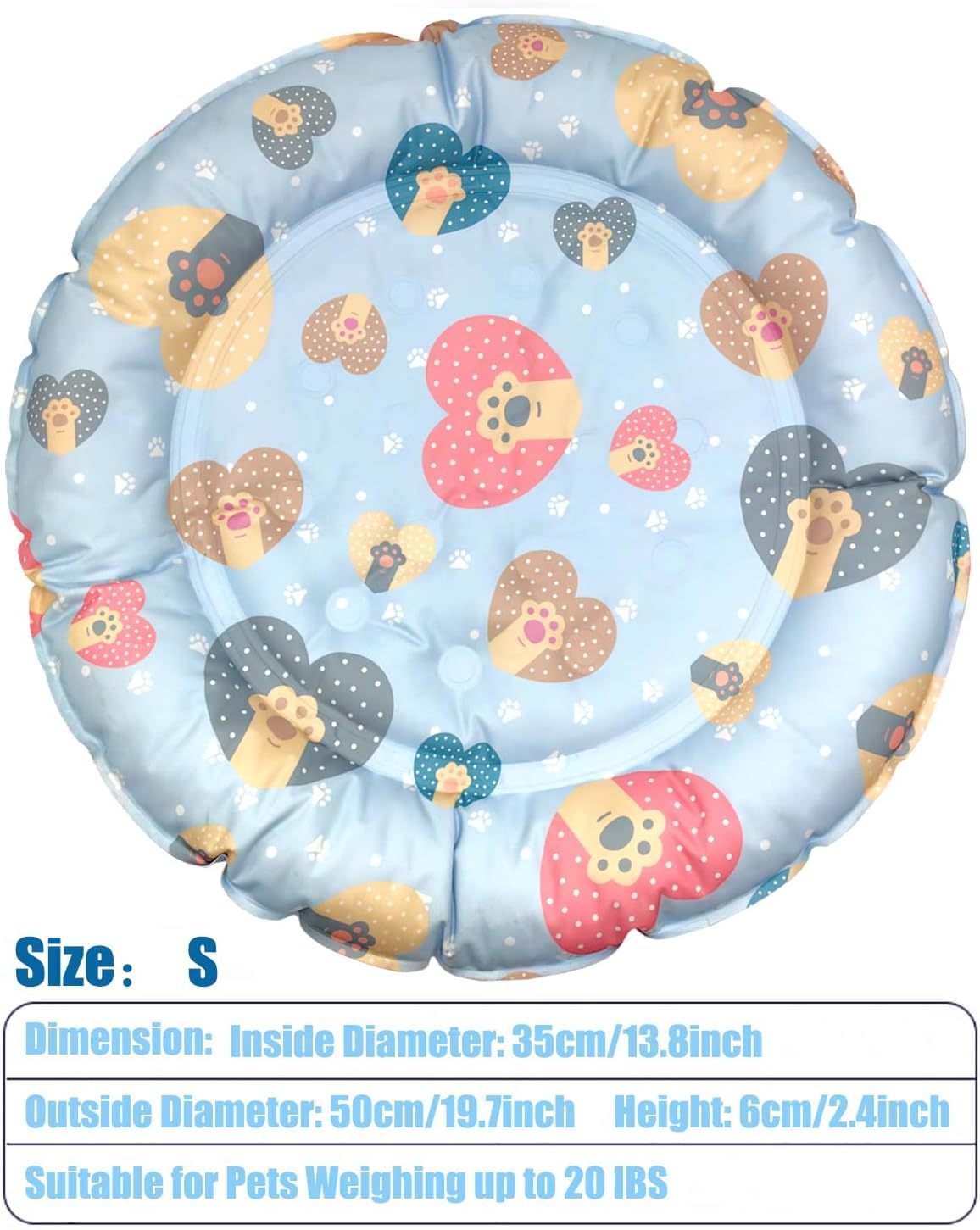 Cat dog pet cooling mat cushion pad bed summer cool down comfortable soft for pets and adults