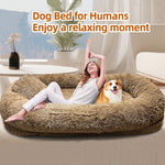 Load image into Gallery viewer, Queen Bed Pet Plush Sofa For Owner And Dog
