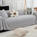 Load image into Gallery viewer, Winter Plush Anti-cat Scratch Sofa Cover Cloth
