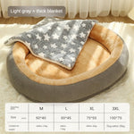 Load image into Gallery viewer, Removable And Washable Dog Bed Warm Cat Bed For Sleeping
