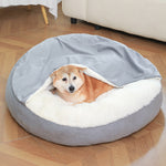 Load image into Gallery viewer, Orthopedic Dog Bed With Hooded Blanket Winter Warm Waterproof Dirt Resistant Cat Puppy House Cuddler Machine
