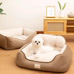 Load image into Gallery viewer, Cozy Plush Pet Bed Warm Washable Fluffy Sofa Toys Medium Dog Bed Kennel Indoor Blanket
