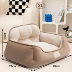 Load image into Gallery viewer, Cozy Plush Pet Bed Warm Washable Fluffy Sofa Toys Medium Dog Bed Kennel Indoor Blanket
