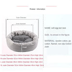 Load image into Gallery viewer, Dog Bed For Small Dogs Sleeping Mat Soft Cat House Round Short Plush Nest Kitten Puppy Chihuahua Bed With Pillow Dog Supplies

