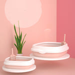 Load image into Gallery viewer, Pet Toilet Cat Litter Box with Scoop High Quality Anti-Splash Dog Plastic Toilet
