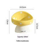 Load image into Gallery viewer, Cat Bowl Ceramic Oblique Mouth Protection Cervical Spine Drinking Bowl Grain
