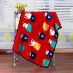 Load image into Gallery viewer, Flannel Coral Fleece Blanket Printed Air Conditioning Blanket Pet
