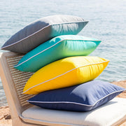 Outdoor Waterproof Solid Throw Decorative Pillow Cover Decorative Square Outdoor Pillows Cushion Case Patio Pillows For Couch Tent