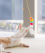 Load image into Gallery viewer, Cat Toys Simulated Cute Toys Funny Self-hey Interactive Toy Rope Grabbing Mouse Telescopic Hanging Cat Pet Supplies
