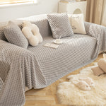 Load image into Gallery viewer, Winter Plush Anti-cat Scratch Sofa Cover Cloth
