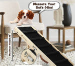 Load image into Gallery viewer, Wooden Adjustable Pet Dog Ladder Foldable Portable Non-slip Ramp
