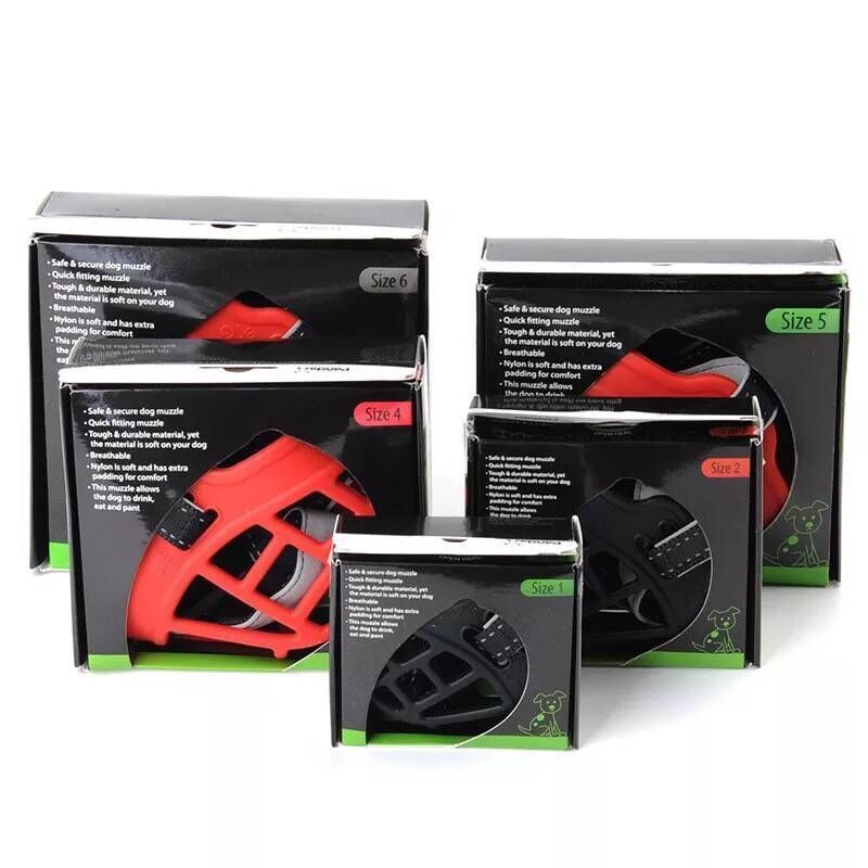 Silicone pet muzzle dog bite and barking soft mask muzzle