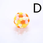 Load image into Gallery viewer, Cat Toy Colorful Plush Ball, Sounding Multi-color Rainbow Ball
