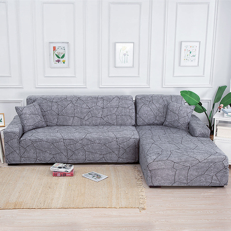 Modern Simple Elastic Combination Home Office Anti-Fouling Full Cover European Style Sofa Cover