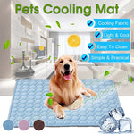 Load image into Gallery viewer, Dog Cooling Mat Cooling Pad For Pets Chilly Pad For Kennels, Crates, Cars, Indoor &amp; Outdoor Ice Silk Mat Cooling Blanket Cushion Non-Toxic Breathable Sleep Bed Beach
