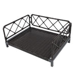 Load image into Gallery viewer, Wicker Pet Bed Rattan Dog Sofa Bed Outdoor Indoor Water Resistant
