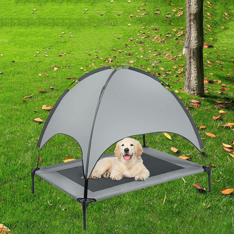 Pet outdoor supplies covered loft bed camp bed sunshade tent
