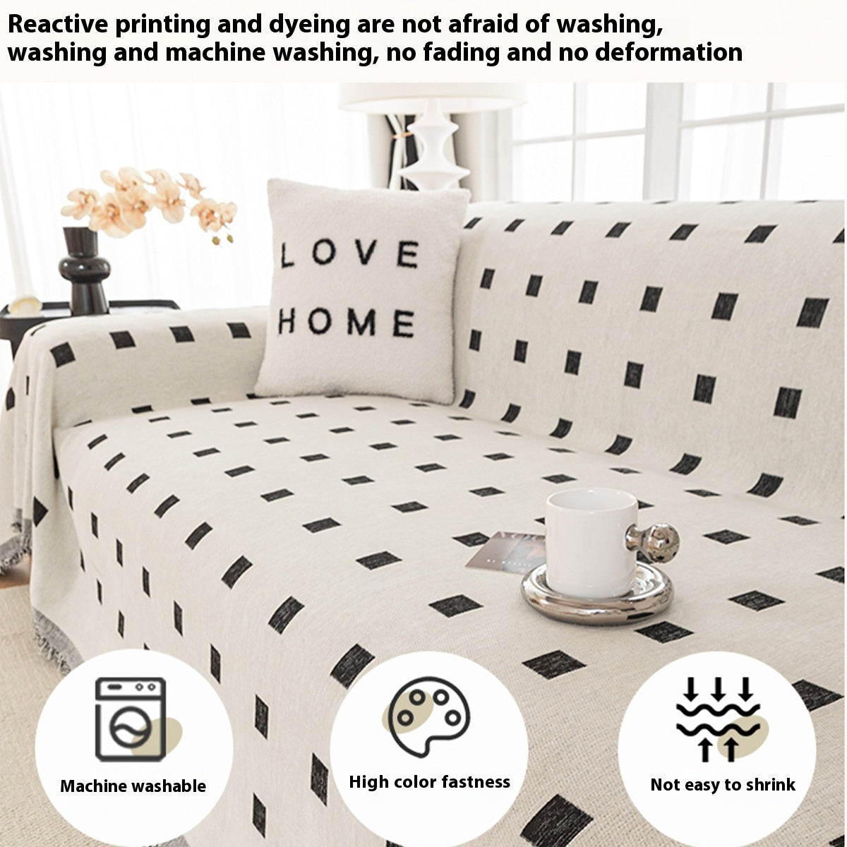 Sofa cover chenille universal cover