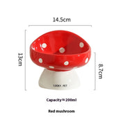 Cat Bowl Ceramic Oblique Mouth Protection Cervical Spine Drinking Bowl Grain