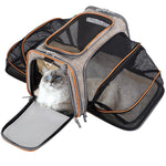 Load image into Gallery viewer, Carrier For Cat Pet Airline Approved Expandable Foldable Soft Dog Carrier Opened Doors Reflective Tapes Cat Travel Bag
