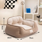 Load image into Gallery viewer, Cozy Plush Pet Bed Warm Washable Fluffy Sofa Toys Medium Dog Bed Kennel Indoor Blanket
