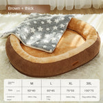 Load image into Gallery viewer, Removable And Washable Dog Bed Warm Cat Bed For Sleeping

