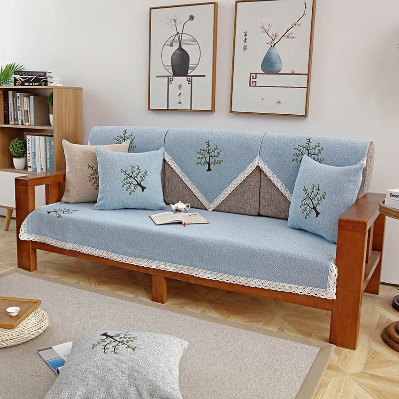 Four Seasons Fabric Cotton Linen Cushion Sofa Cover