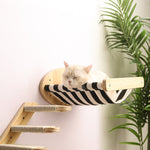Load image into Gallery viewer, Pine Wood Cat Climbing Frame Cat Wall Hammock Staircase Room Space Capsule Cat Toy
