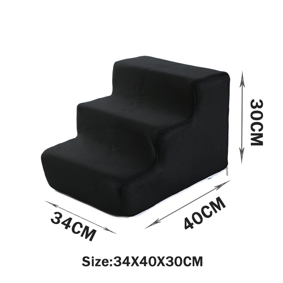 Pet Cat Sofa Steps Folding Non-slip Dog Ladder