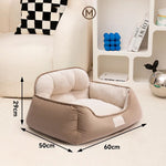 Load image into Gallery viewer, Cozy Plush Pet Bed Warm Washable Fluffy Sofa Toys Medium Dog Bed Kennel Indoor Blanket
