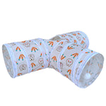 Load image into Gallery viewer, Rabbit Cat Tunnel Suede Cat Three Channel Foldable Pet Supplies

