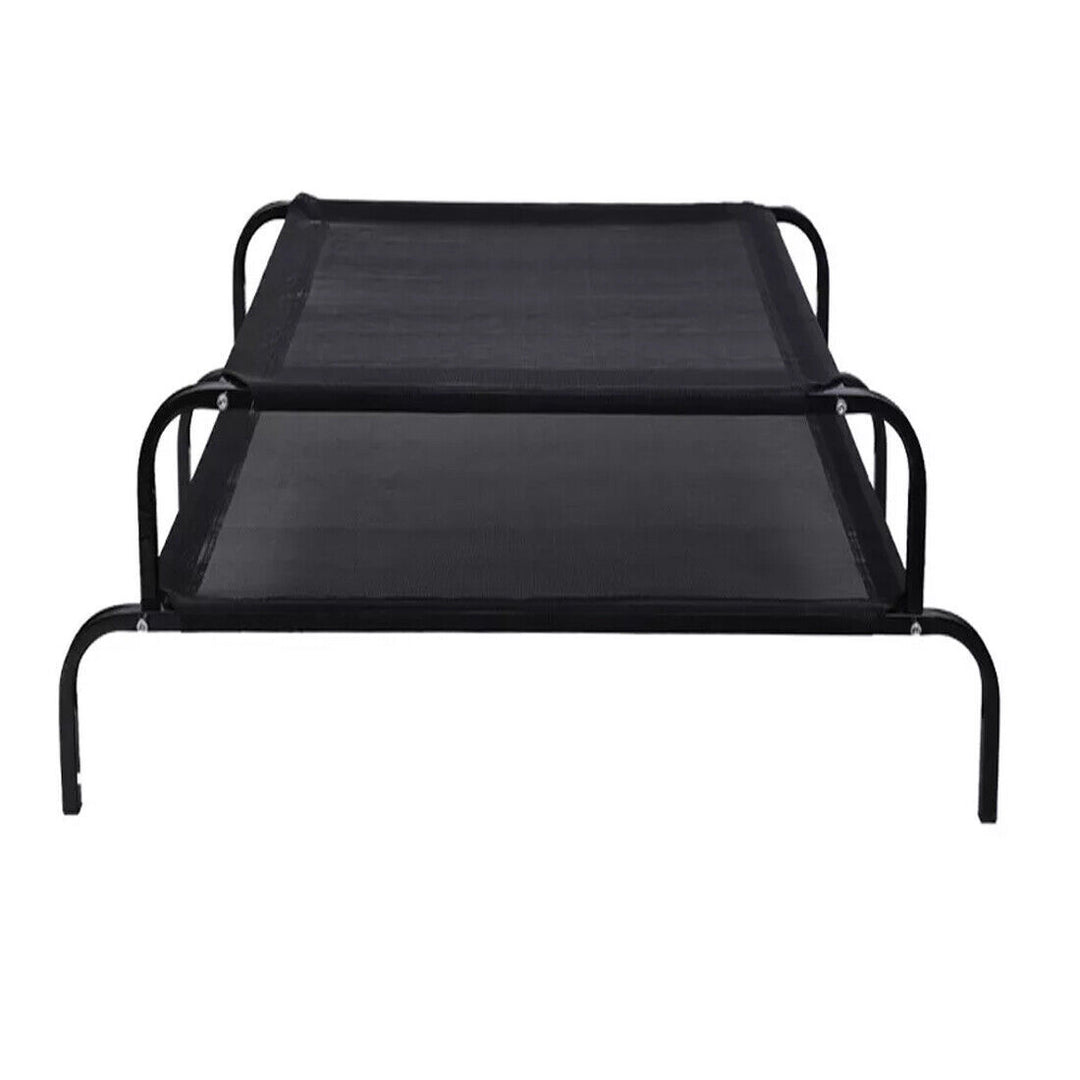 Elevated Dog Bed Pet Cat Mesh Camping Cot Indoor Outdoor UK