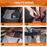 Load image into Gallery viewer, Coral Fleece Dog Booster Seat, Pet Travel Bed With Storage And Clip-on Leash, For Large Dogs 70 Lbs Or 2 Medium,Small Dogs
